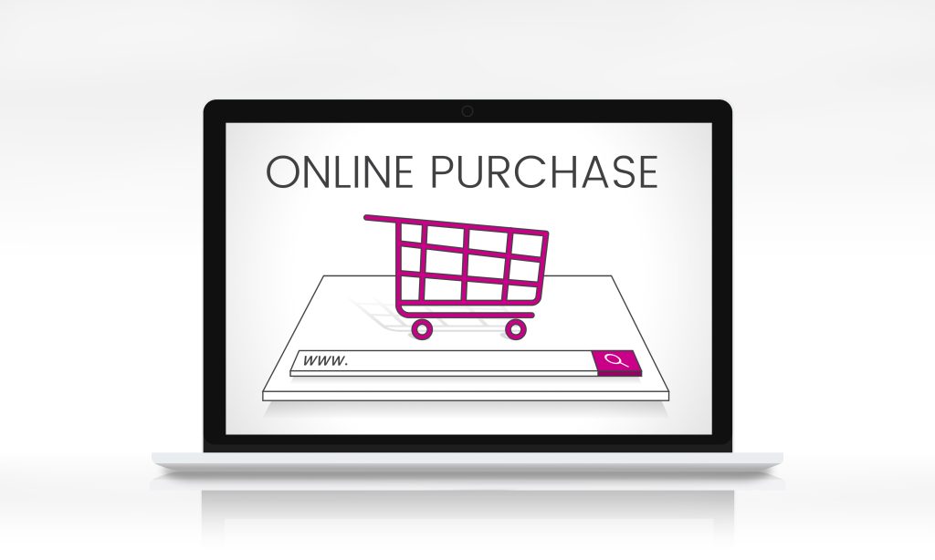 Мережеве з'єднання на екрані комп'ютера як символ хостингу для інтернет-магазину