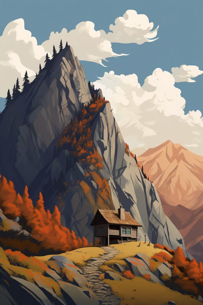 Цифровий пейзаж гір як метафора вибору VPS чи shared хостингу